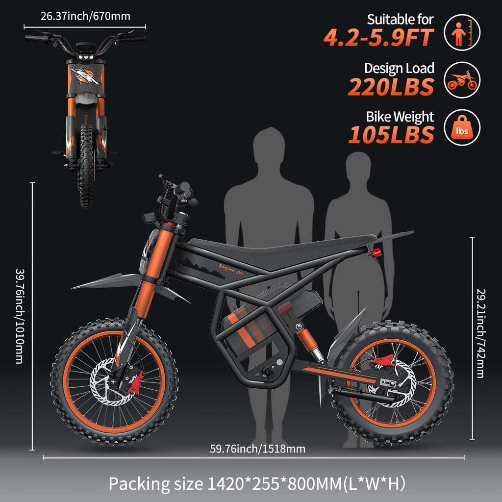 GT54 Electric Mini Motorbike for Teenagers & Adults