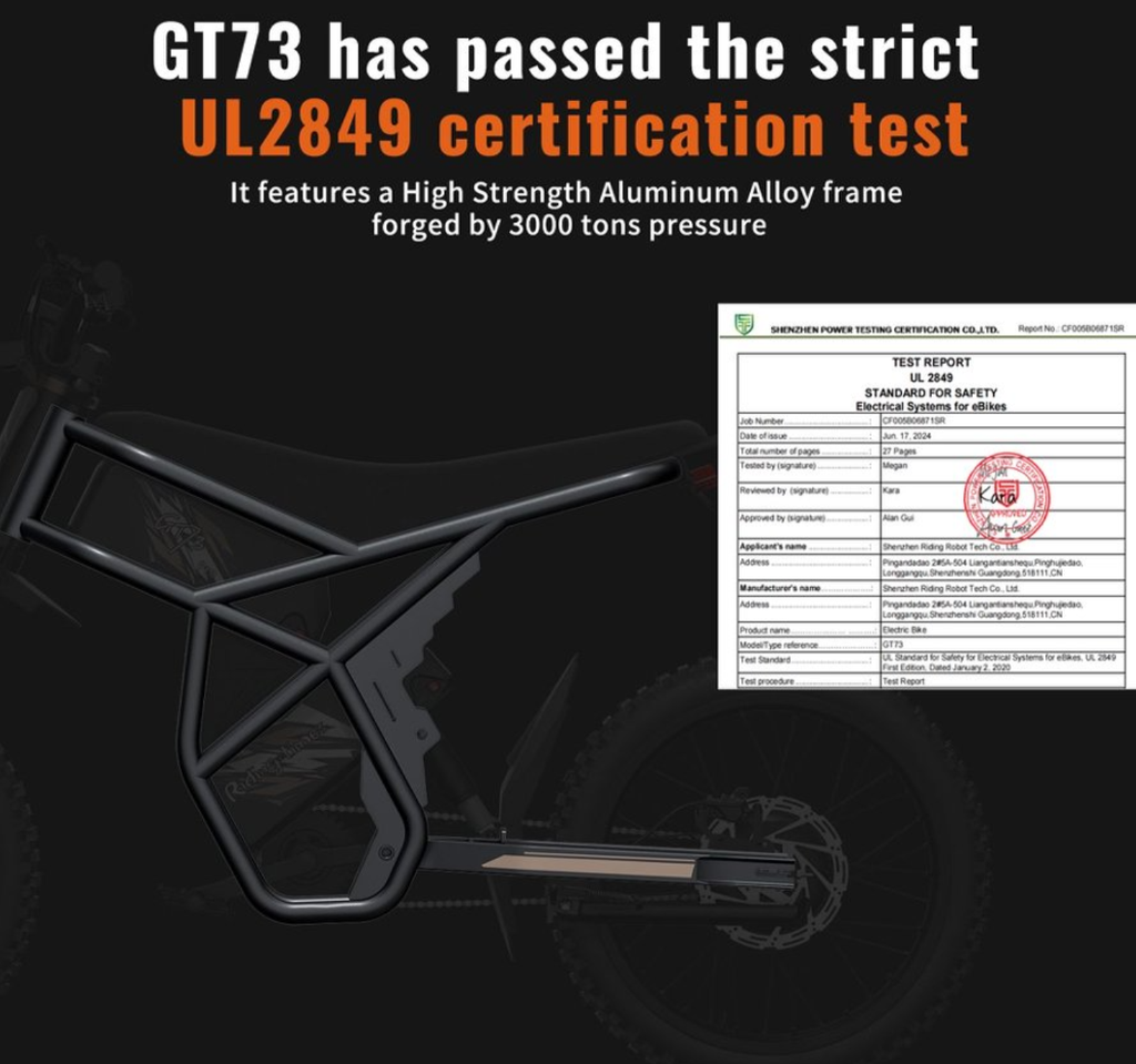 GT73 Pro Electric Motorbike