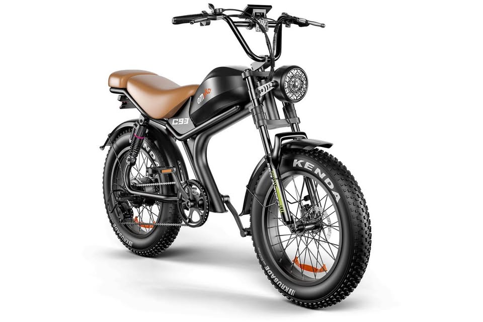 ΕΜΟΚΟ C93 1000W Moped-Style Fat Tire Electric Bike – 48V 20Ah, 20×4" Tires