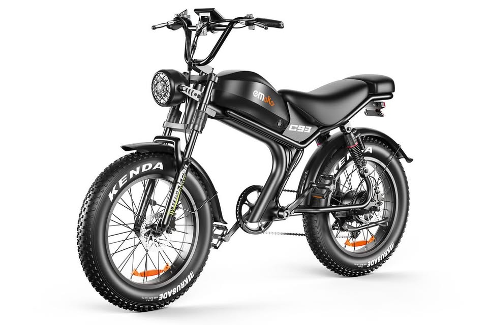 ΕΜΟΚΟ C93 1000W Moped-Style Fat Tire Electric Bike – 48V 20Ah, 20×4" Tires