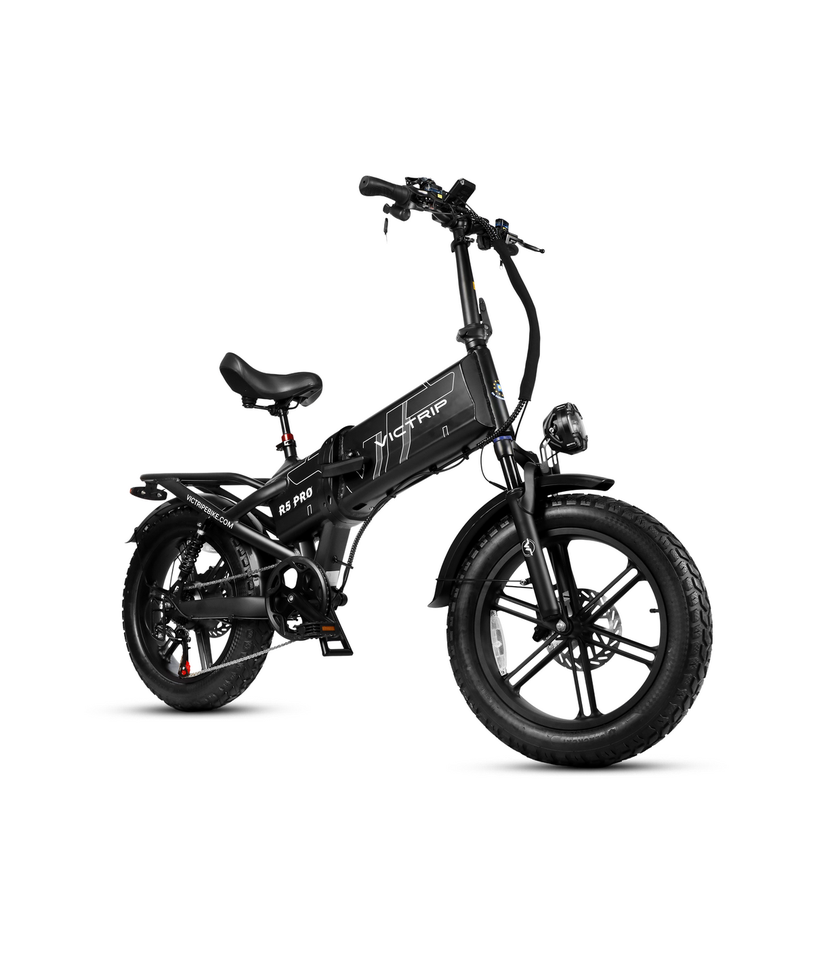 VICTRIP R5 Pro Folding Electric Bike – 20" Fat Tire, 250W, 48V 55Ah