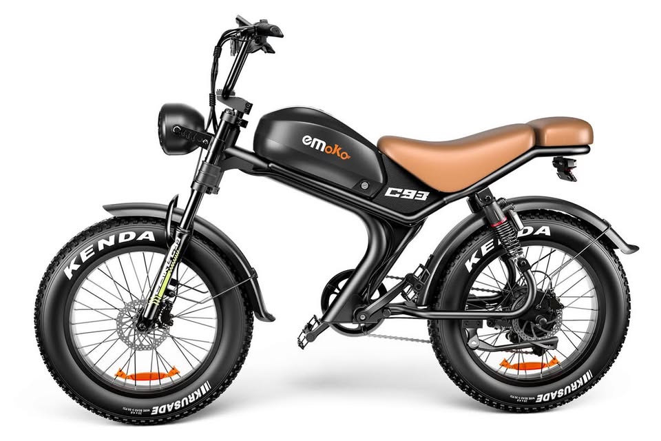 ΕΜΟΚΟ C93 1000W Moped-Style Fat Tire Electric Bike – 48V 20Ah, 20×4" Tires