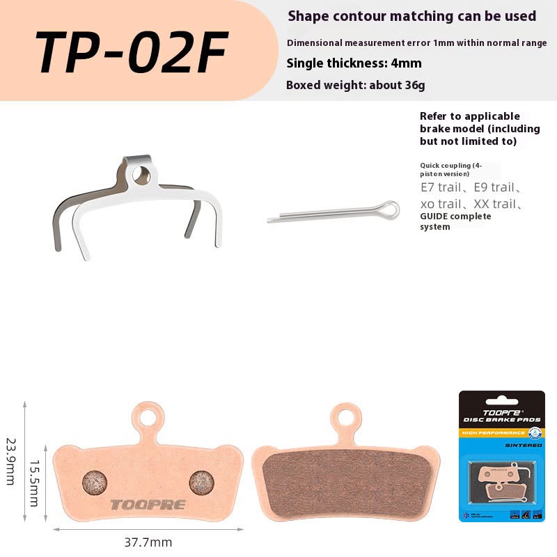 TOOPRE Sintered Disc Brake Pads – E-Scooter, E-Bike & E-Motorcycle