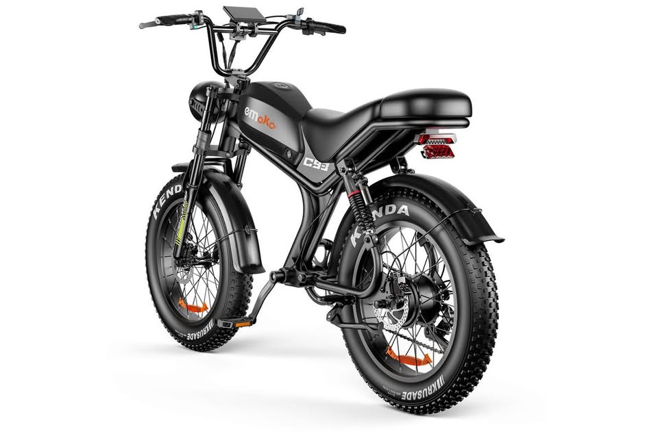 ΕΜΟΚΟ C93 1000W Moped-Style Fat Tire Electric Bike – 48V 20Ah, 20×4" Tires