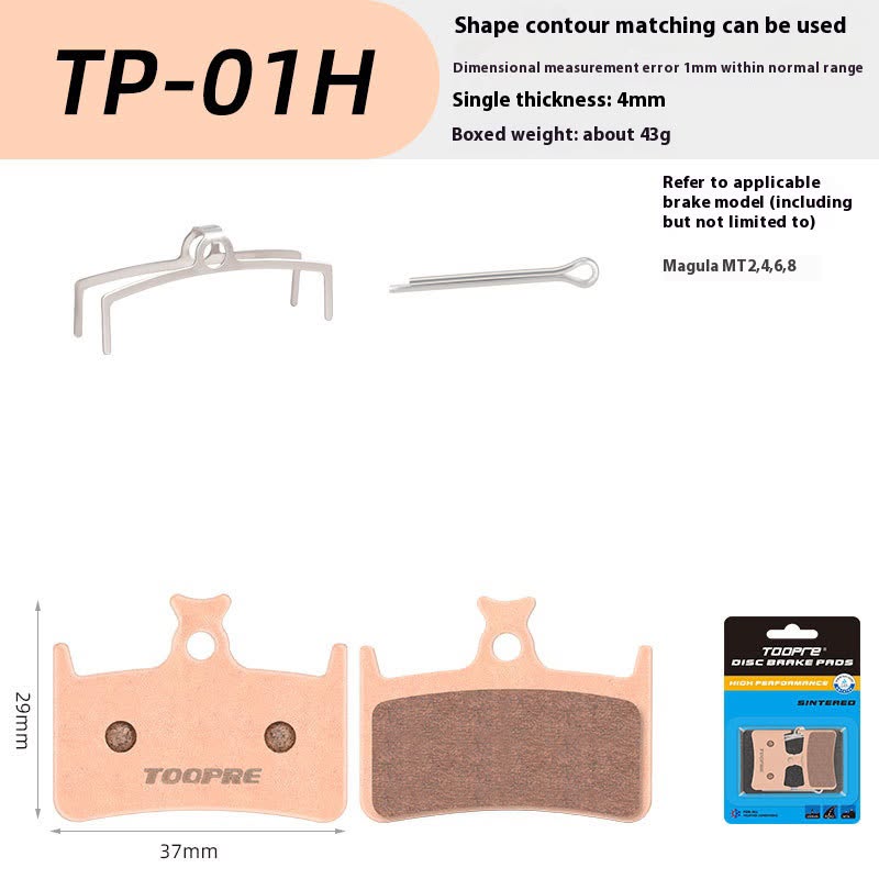 TOOPRE Sintered Disc Brake Pads – E-Scooter, E-Bike & E-Motorcycle