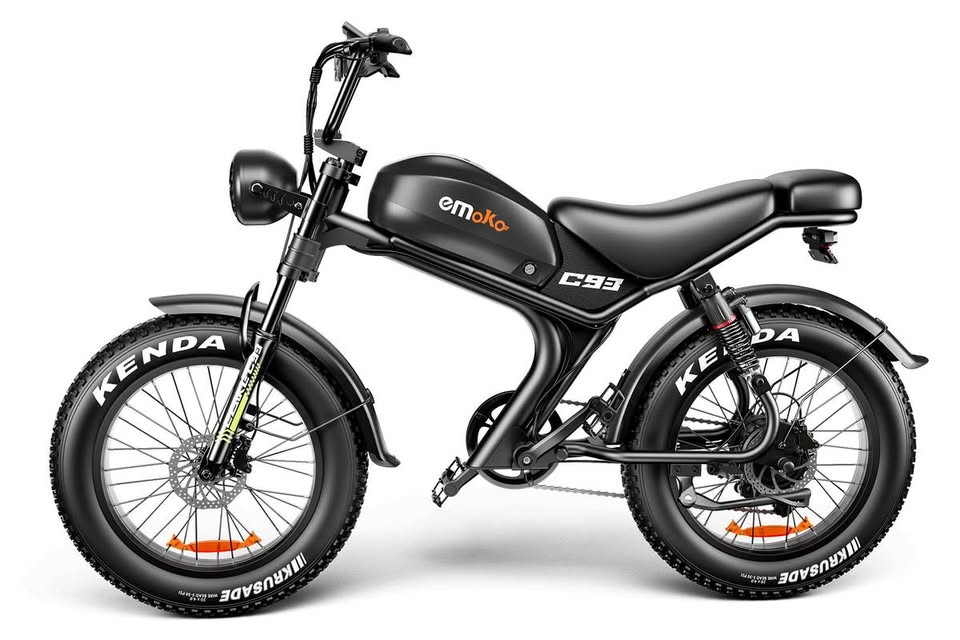 ΕΜΟΚΟ C93 1000W Moped-Style Fat Tire Electric Bike – 48V 20Ah, 20×4" Tires