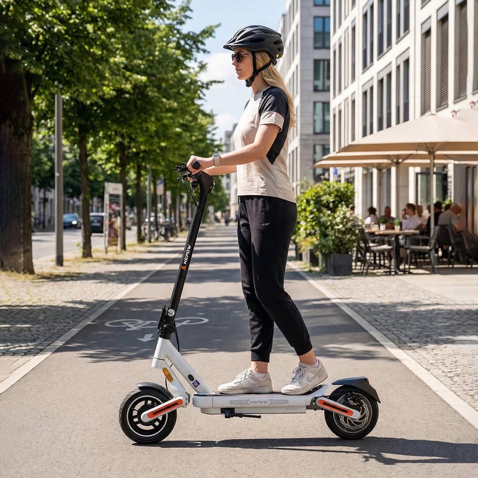 Kepow E12 500W Electric Scooter – 48V 10Ah, Dual Suspension, Up to 35 km Range