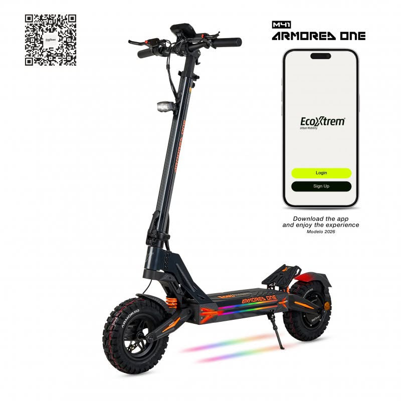 ECOXTREM M41 Armored One 1000W Electric Scooter – 48V 18Ah, 11” Tires, 60 km Range