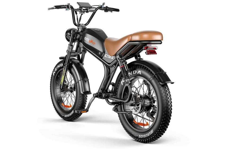 ΕΜΟΚΟ C93 1000W Moped-Style Fat Tire Electric Bike – 48V 20Ah, 20×4" Tires