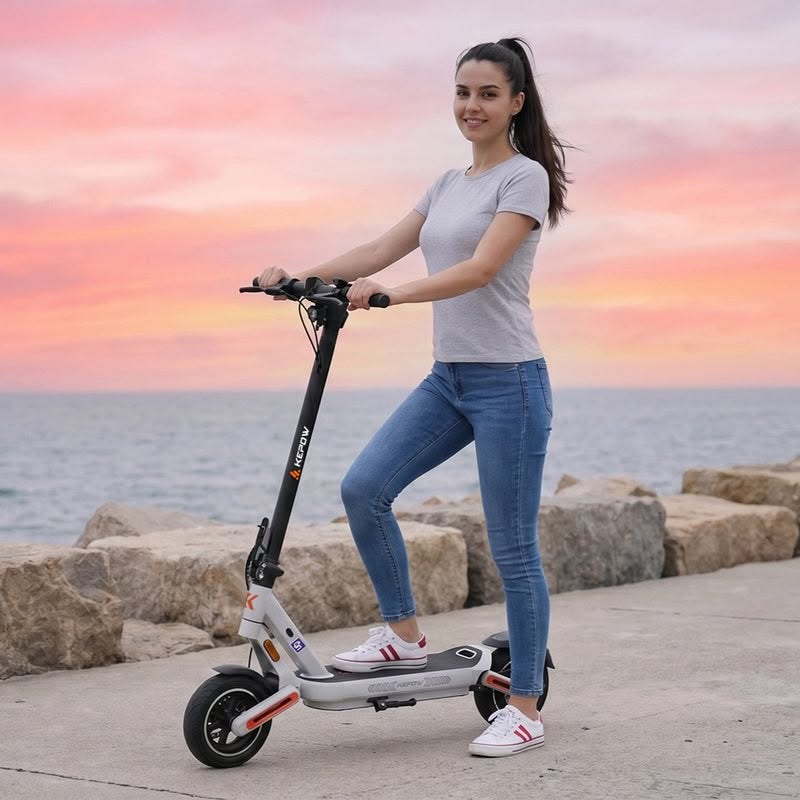 Kepow E12 500W Electric Scooter – 48V 10Ah, Dual Suspension, Up to 35 km Range