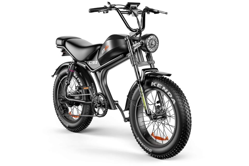 ΕΜΟΚΟ C93 1000W Moped-Style Fat Tire Electric Bike – 48V 20Ah, 20×4" Tires